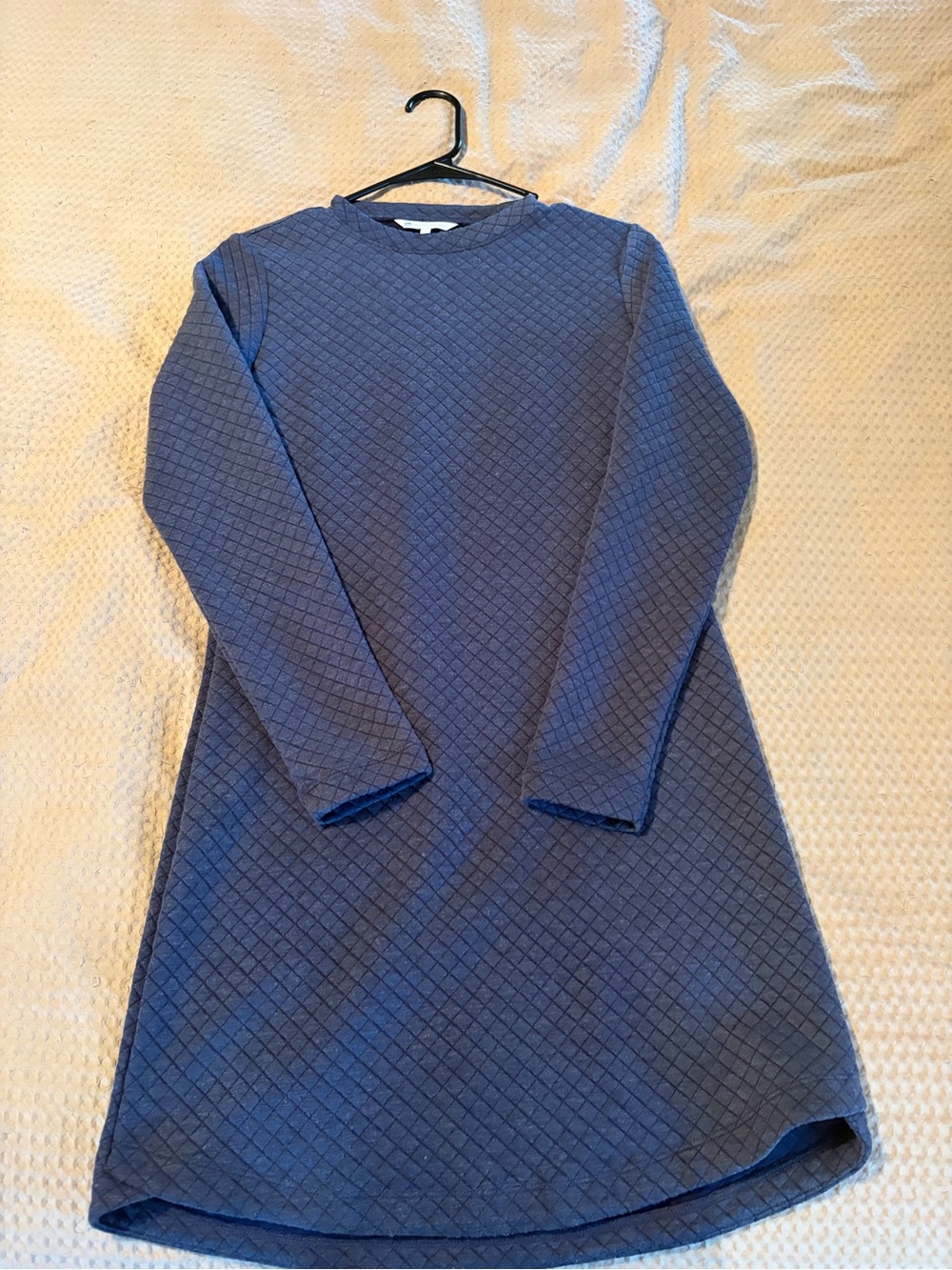 Southern Tide Quilted Crewneck Dress in Navy